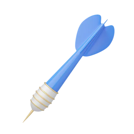3 D Blue Dart Arrow Only Floating Isolated On Transparent Target Achievement Concept Business Element For Marketing Success Cartoon Icon Minimal Smooth Style 3 D Rendering Illustration 3D Icon