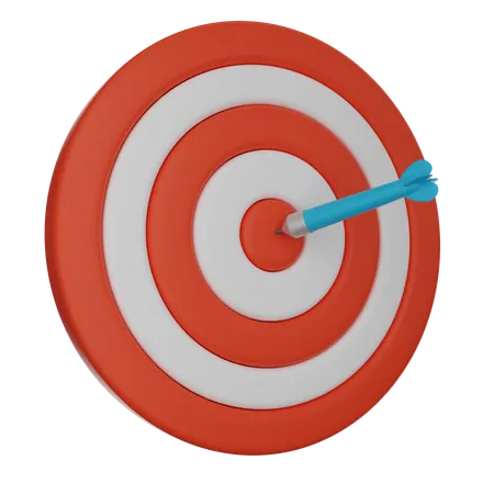 Dart On Target 3 D 3D Icon