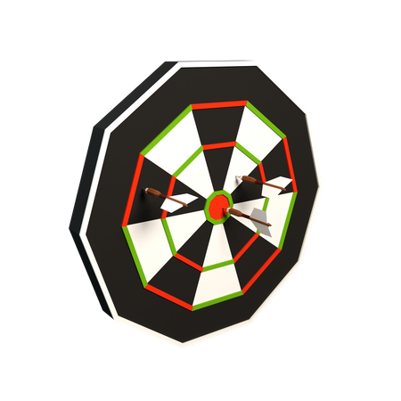 Dartboard  3D Illustration