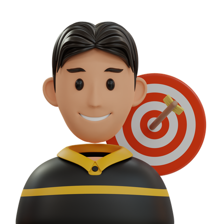 Darts Player  3D Icon