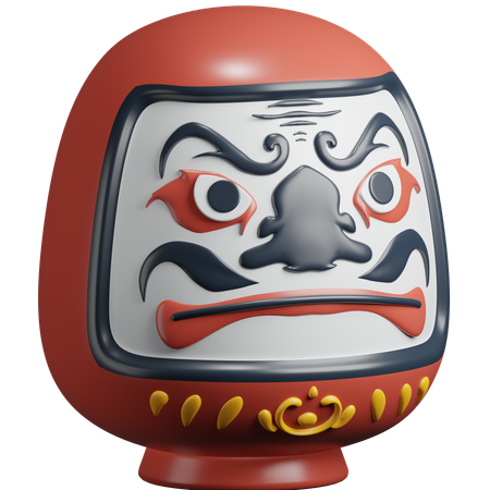 Daruma-Puppe  3D Icon