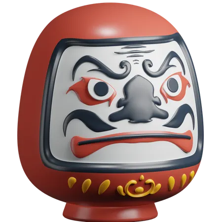 Daruma-Puppe  3D Icon