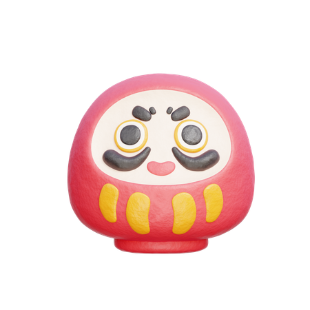 Daruma-Puppe  3D Icon