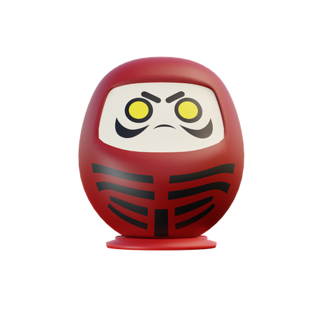 Daruma-Puppe  3D Illustration