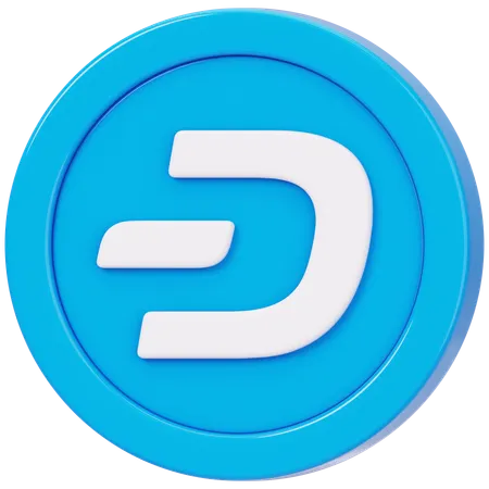 Dash (DASH)  3D Icon