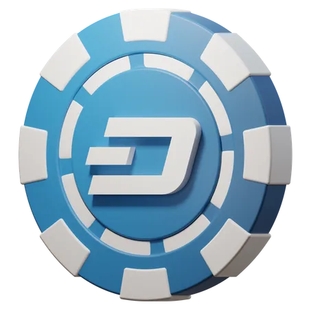 Dash (DASH) Chip  3D Icon