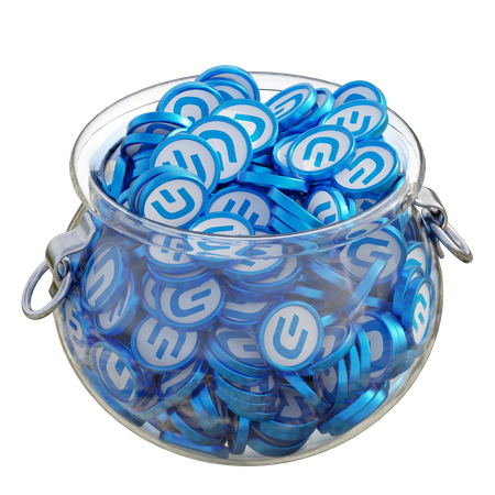 Dash Clear Glass Pot  3D Icon