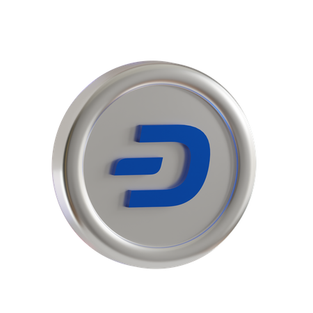 Dash Coin  3D Icon