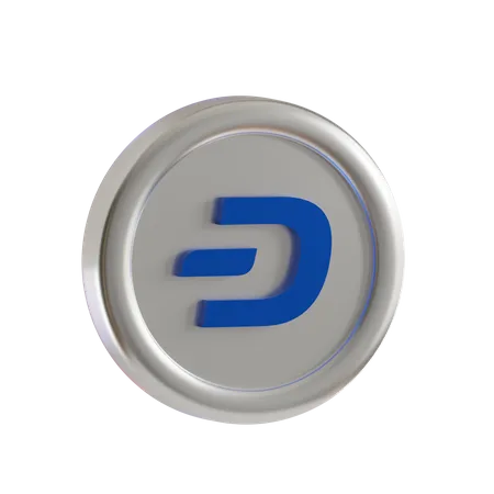 Dash Coin  3D Icon