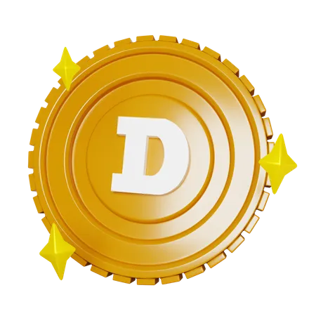 Dash Coin  3D Illustration