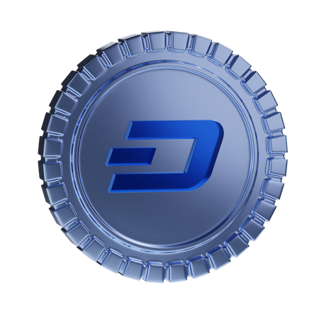 Dash Coin 3D Illustration