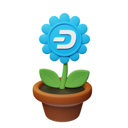 Macetero criptográfico Dash  3D Icon