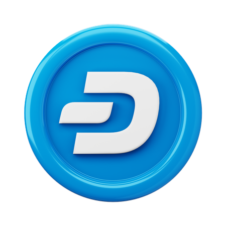 Dash DASH Coin  3D Icon