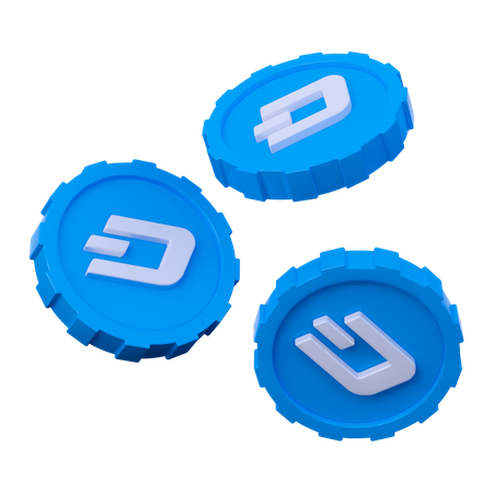 Dash-Münzen  3D Icon