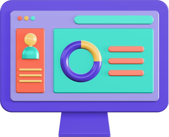 Dashboard  3D Illustration