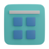 cube menu emoji 3d