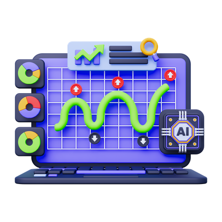 Dashboard Analytics  3D Icon