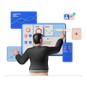dashboard design 3d logo