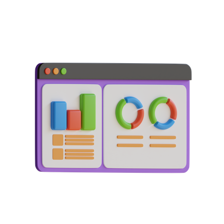 Dashboard Growth  3D Icon