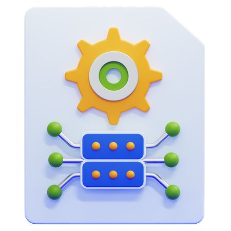 Data  3D Icon