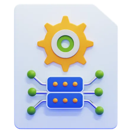 Data  3D Icon