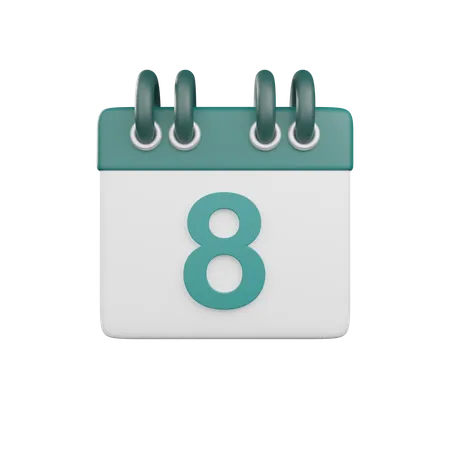 Data 8  3D Icon