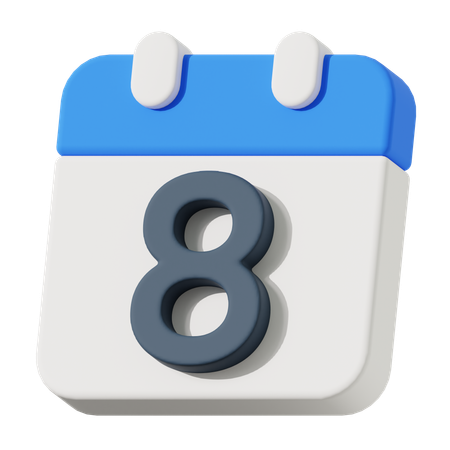 Data 8  3D Icon