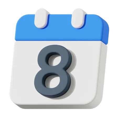 Data 8  3D Icon