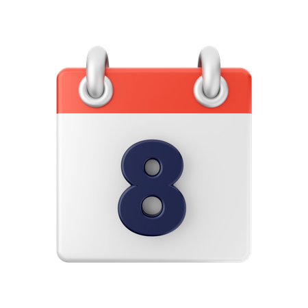 Data 8  3D Icon