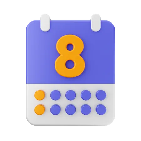 Data 8  3D Icon