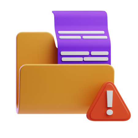 Data Alert  3D Icon