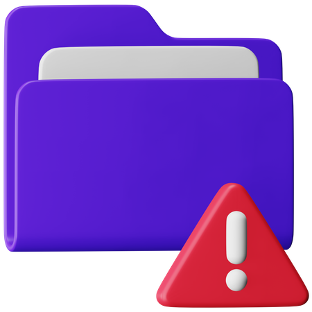 Data Alert  3D Icon