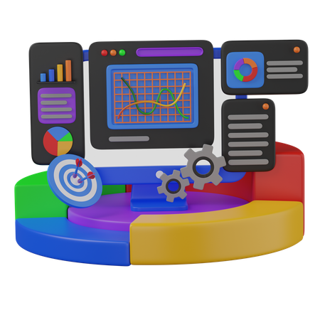 Data analysis  3D Icon