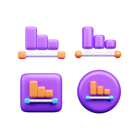 데이터 분석  3D Icon