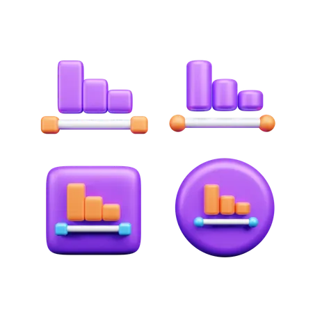 데이터 분석  3D Icon