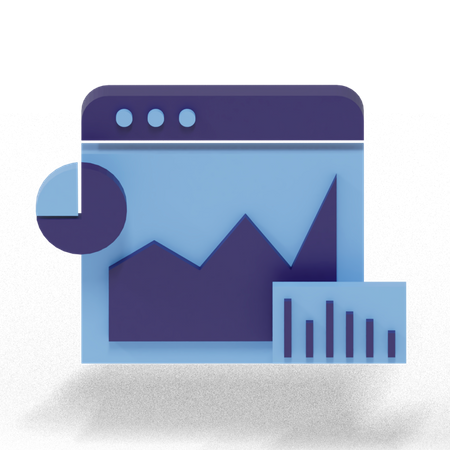 Data analysis  3D Illustration