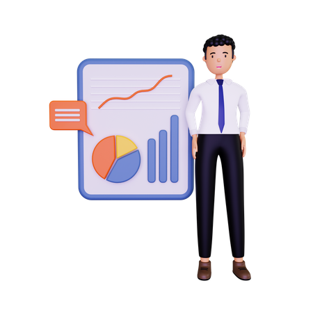 Data Analysis  3D Illustration