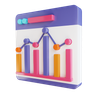 3d financial data analysis logo