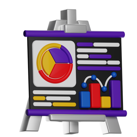Data Analysis Presentation  3D Icon