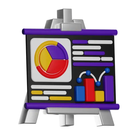 Data Analysis Presentation  3D Icon