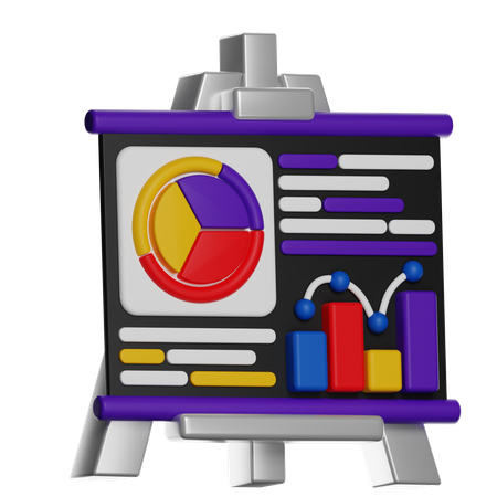 Data Analysis Presentation  3D Icon