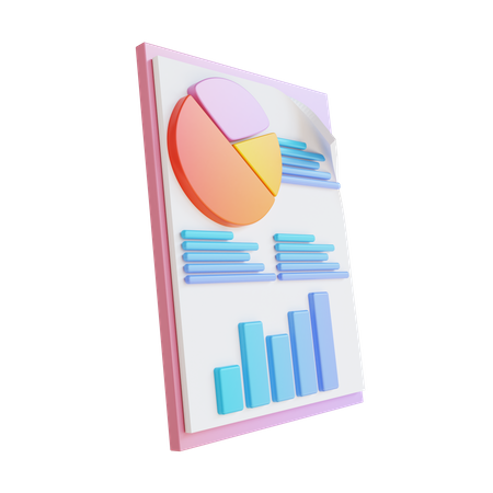Data Analysis Report 3D Illustration