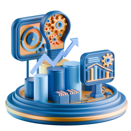 Data Analysis & Strategy  3D Icon