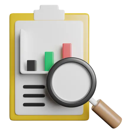 データ分析  3D Icon
