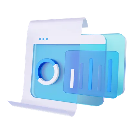 Data analytics  3D Icon