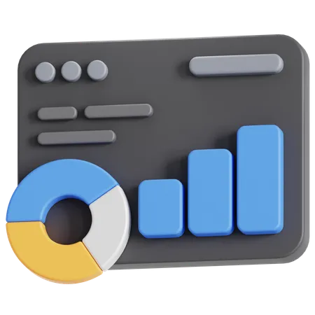 Data analytics  3D Icon