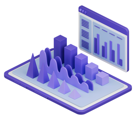 Data Analytics  3D Icon