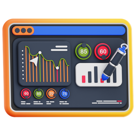 Data Analytics  3D Icon