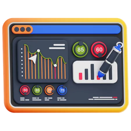 Data Analytics  3D Icon