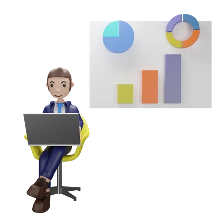 Data analytics  3D Illustration